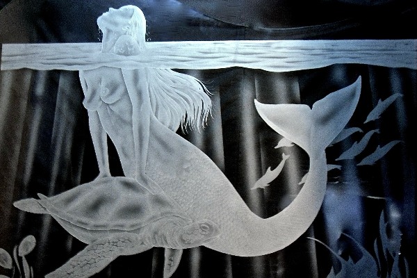 Carved and Etched Glass